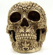 Flower Skull Skull Resin Ornaments Halloween Spoof Props Foreign Trade Europe And America Horror Retro Face Ornaments