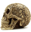 Flower Skull Skull Resin Ornaments Halloween Spoof Props Foreign Trade Europe And America Horror Retro Face Ornaments