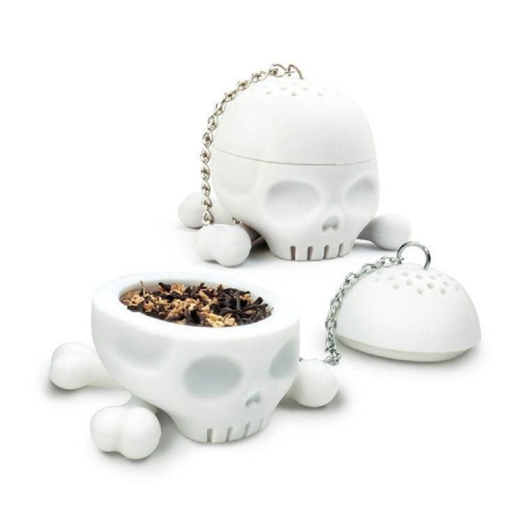 Christmas Gift Skull Tea Maker, Simulation Skull Tea Leak, Halloween Horror Pendant, Ghost Festival Tea Bag