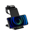 Vertical Three-in-one Wireless Charger 15W Fast Charge Dual-coil Desktop Stand Wireless Charger