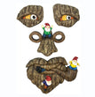 Bark Ghost Face Facial Features Decoration Halloween Xmas DIY Home Easter Outdoor Gardoon Creative Props Tree Monsters Ornaments