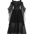 Halloween Witch Sling Strap And Big One Piece Dress