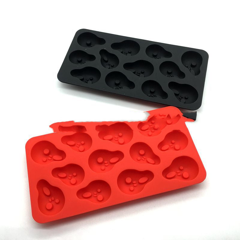 Creative DIY Halloween Screaming Ice Tray Screaming Silicone Ice Tray