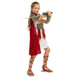 Halloween Children'S Fancy Dress Ball Party Show Roman Royal Female Warrior