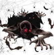 New Cross Border Direct Supply For Halloween Wall Stickers, Horror Door Stickers