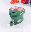 Heart-Shaped Christmas Piggy Bank Christmas Supplies School Gifts