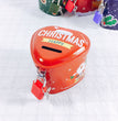 Heart-Shaped Christmas Piggy Bank Christmas Supplies School Gifts