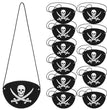 Halloween Pirate Captain Cosplay Costume Accessories Colony Pirate Hat Single Eye Patch For Halloween Kids Birthday Party Decor