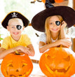 Halloween Pirate Captain Cosplay Costume Accessories Colony Pirate Hat Single Eye Patch For Halloween Kids Birthday Party Decor
