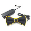 Battery Powered LED Light Up EL Mens Bow Tie Necktie for Halloween Wedding Party DC3V