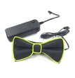 Battery Powered LED Light Up EL Mens Bow Tie Necktie for Halloween Wedding Party DC3V