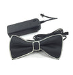 Battery Powered LED Light Up EL Mens Bow Tie Necktie for Halloween Wedding Party DC3V