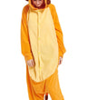 Lovers Halloween Lion King Cartoon Animal One-Piece Pajamas Lovers Autumn And Winter Thick Home Clothes Simba Performance Costume