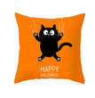 Halloween new pumpkin black cat pillowcase