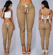 Women's multi-bag casual pants