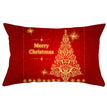 Christmas peach leather pillowcase