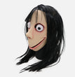 Halloween scary female ghost wig mask