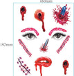 European And American Halloween Face Tattoo Stickers Day Of The Dead