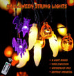 Colorful Lights String Halloween Decoration Spider Bat Ghost