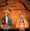 Halloween pumpkin head candy bag