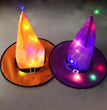 Halloween Decoration Witch Hat LED Lights Halloween Elf Ears Kids Home Party Decor Supplies Outdoor Tree Hanging Ornament
