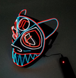 EL cold light glowing mask multicolor wolf head animal modeling game role playing Halloween horror props