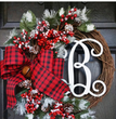 Christmas letter wreath