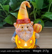 New Halloween Decorations Pumpkin Old Man Statue Home Resin Crafts
