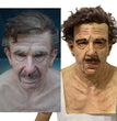 Old man mask white hair white beard headgear halloween