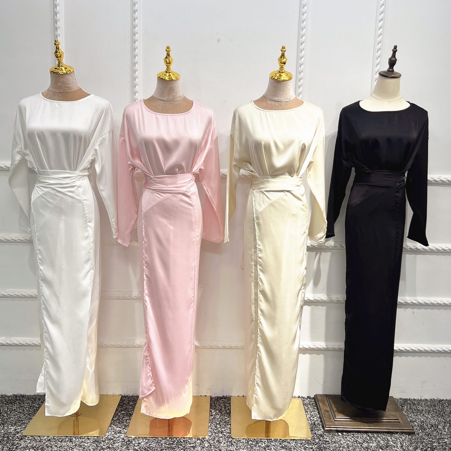 Soft Waist Dress Satin Women