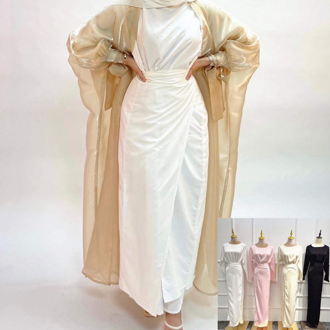 Soft Waist Dress Satin Women