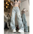 Loose Slimming Pure Color All-matching Straight-leg Pants