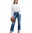 New Temperament Commute High Waist Straight-leg Pants