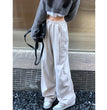 Basic Gray Jogging Women's Sweatpants Harajuku Korean Hippie