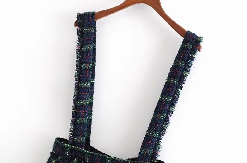 Women's Twill Soft Vest Camisole Skirt