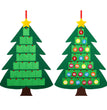 Decorated felt Christmas tree