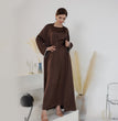 SpringSummer Solid Color Beading Dress Robe