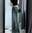 American-style Retro Skinny Jeans Women's High Waist Slimming