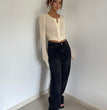 Women's Retro High Waist Loose Wide Legs Jeans
