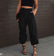 Multi-pocket Cargo Pants Women's Elastic Waist Loose