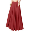 Plus Size Women's Solid Color Half-length Pleated Skirt