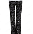 European And American Hot Digital Printing Cartoon Cat Pattern Bell-bottoms Wide Leg Pants For Women