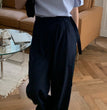 New Wide-leg Pants Women's High Waist Drooping Suit Pants Loose