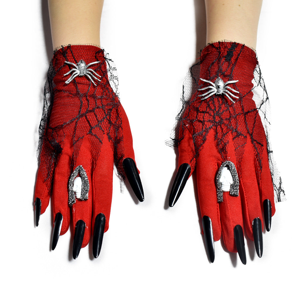 Halloween Long Nail Ghost Gloves Long Performance