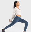 Side Pocket High Waist Yoga Pants Women's Overalls Style Personality Peach Exercise Workout Pants