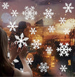 Christmas snowflake electrostatic stickers