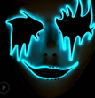 Halloween Skeleton Mask LED Glow Scary EL-Wire Mask