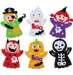 Halloween Diy Ghost Hand Puppet Pumpkin Witch Toy Handmade Material Package