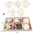 Rustic Wooden Christmas Tree Pendant