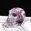 3 Inch Natural Crystal Skull Carved Halloween Decorative Ornament